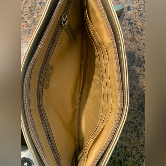 Immaculate Lodis clutch in snakeskin patterned sequins, leather trim. - Picture 5 of 5